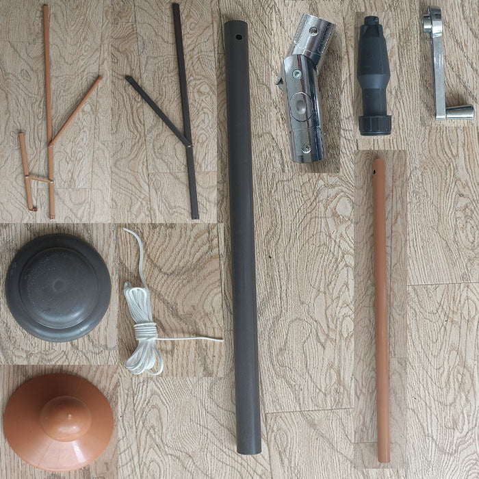 Patio Umbrella Replacement Parts - Ribs, Caps, Swivel, Pole, Rope, Base Accessories