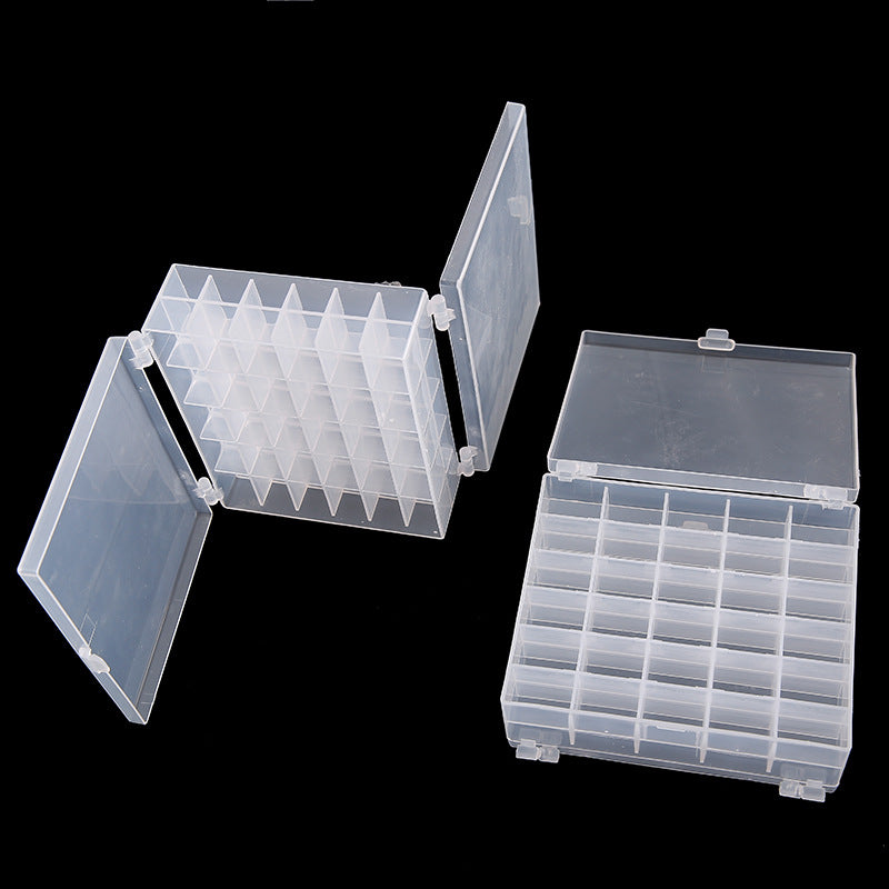 Double-Layer 60-Grid Industrial Flat Car Sewing Machine Bobbin Storage Box for Home Sewing Machines