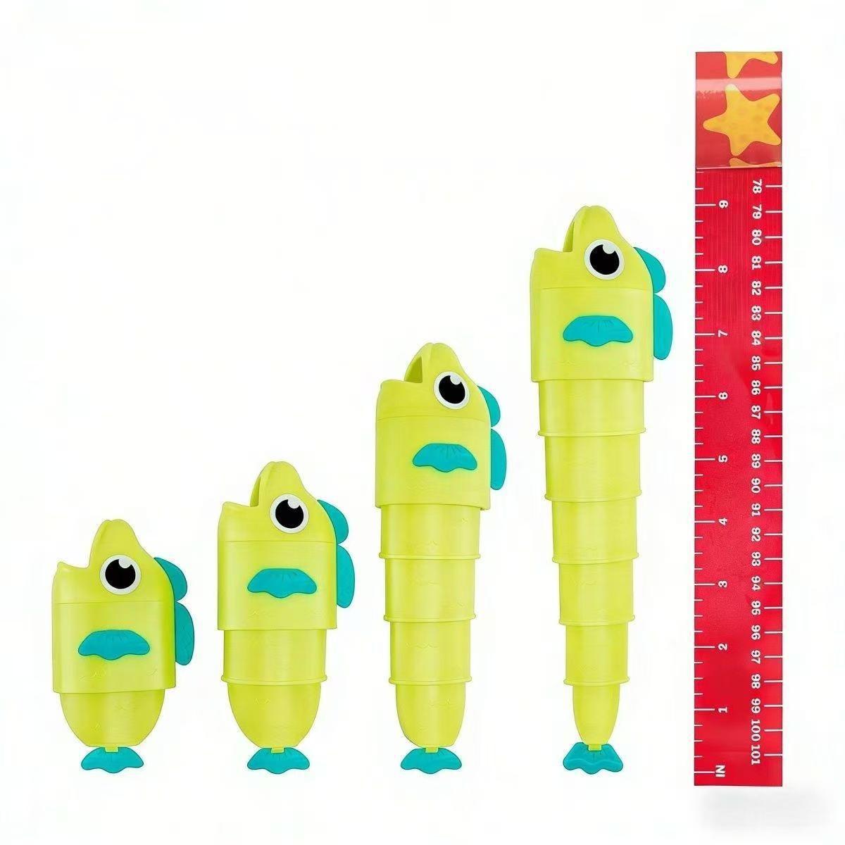 Fishing Battle Game for Kids, Telescopic Rod Desktop Interactive Toy for Hand-Eye Coordination