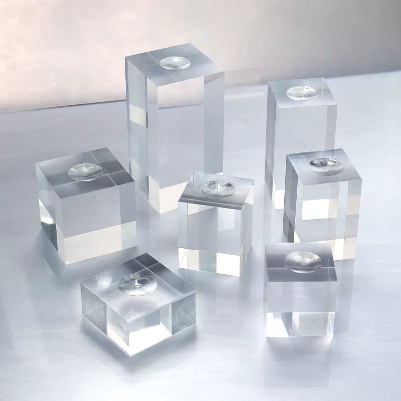 Acrylic Clear Sphere Display Stand for Jewelry, Minerals, and Collectibles