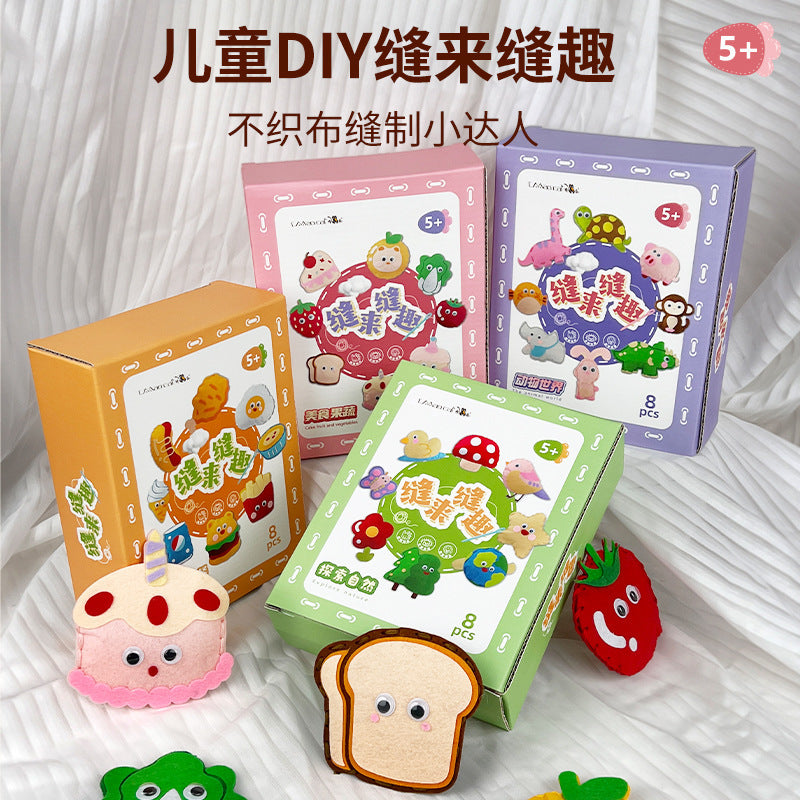 Kids' Non-Woven Fabric DIY Sewing Craft Kit for Educational Play