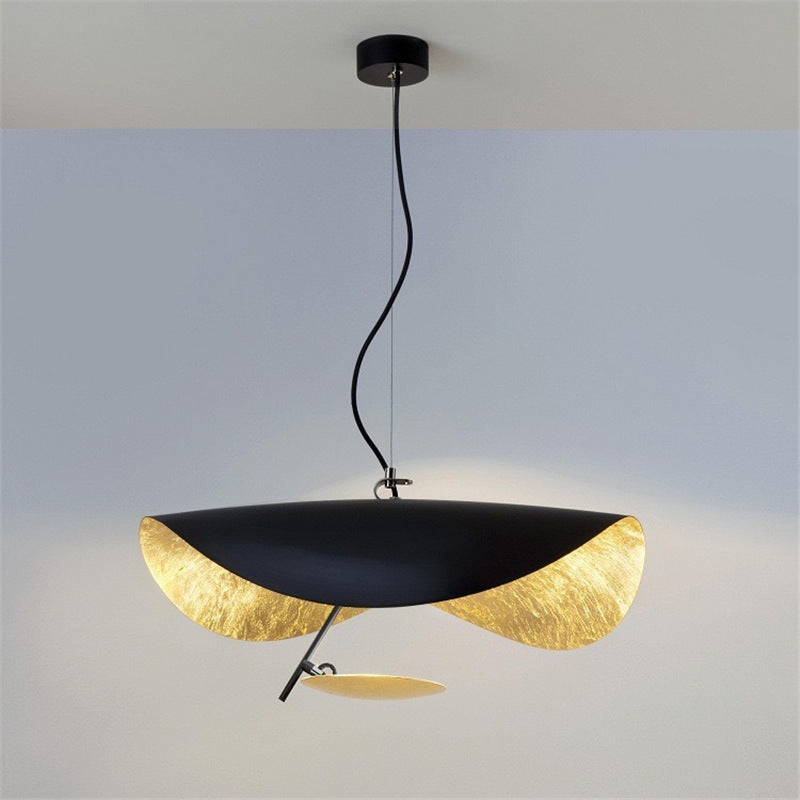 Italian Designer UFO Pendant Light Modern Luxury Lotus Leaf Art Chandelier for Living Room Bedroom Store