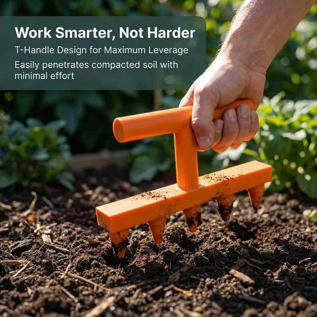 Adjustable Depth & Spacing Seed Planter for Outdoor Gardening