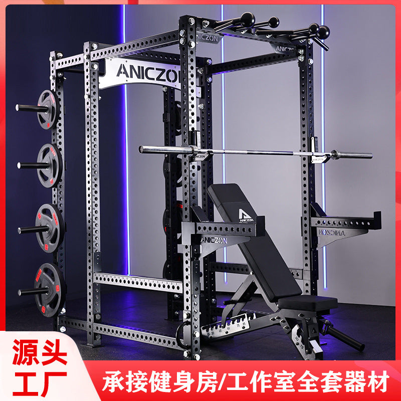 Home Gym Power Rack Squat Stand Pull-Up Bar Strength Training System