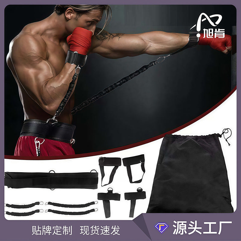 Taekwondo Resistance Band Set for Leg Strength, Jumping, Squat, and Boxing Training