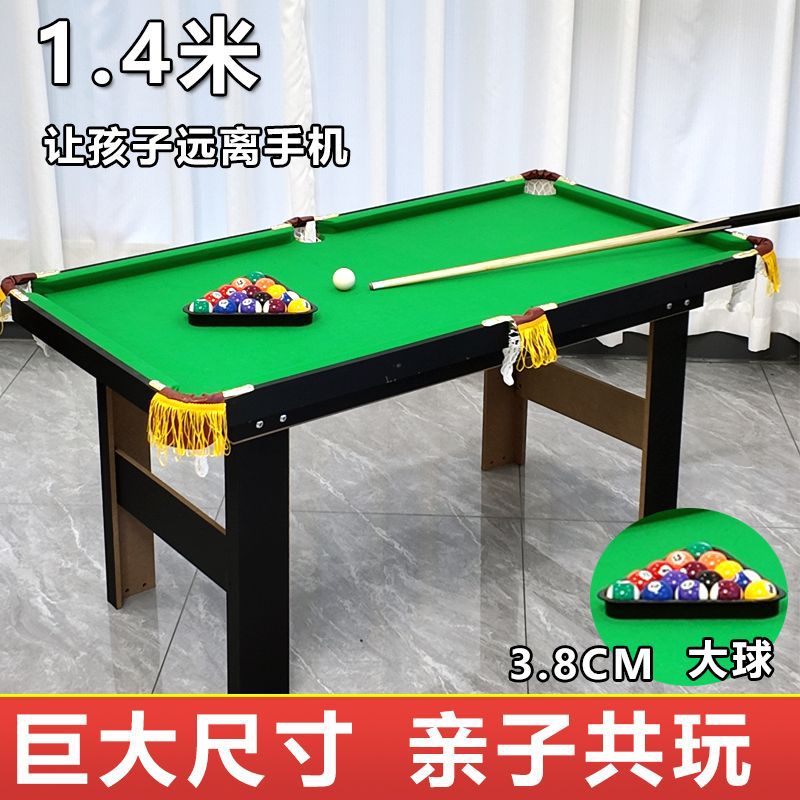 Kids' Large Billiard Table Set, Mini Pool Table for Boys and Adults, Educational Game for Family Fun, Birthday Gift Toy