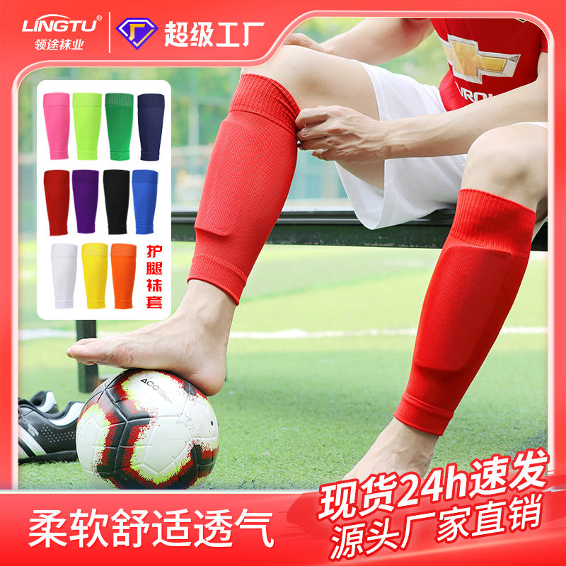 Solid Color Sweat-Absorbent Calf Compression Sleeves for Soccer and Sports