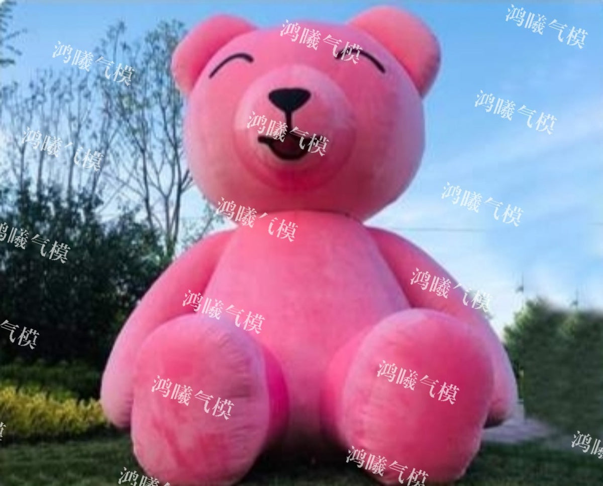 Giant Inflatable Plush Cartoon Bear Mascot Costume for Parades and Events