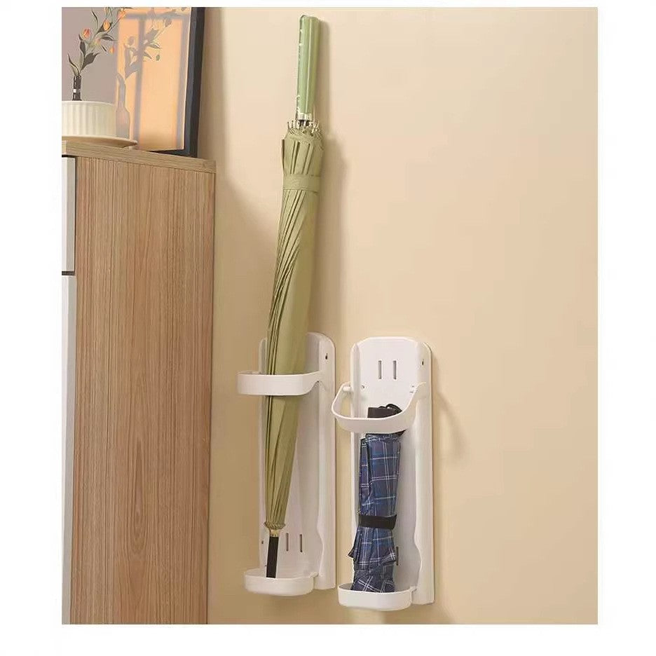 Wall-Mounted Umbrella Holder for Home and Office, Punch-Free Entryway Umbrella Storage Rack