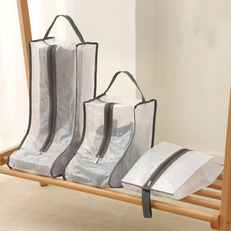 Travel Shoe and Boot Storage Bag with Clear Dustproof Window