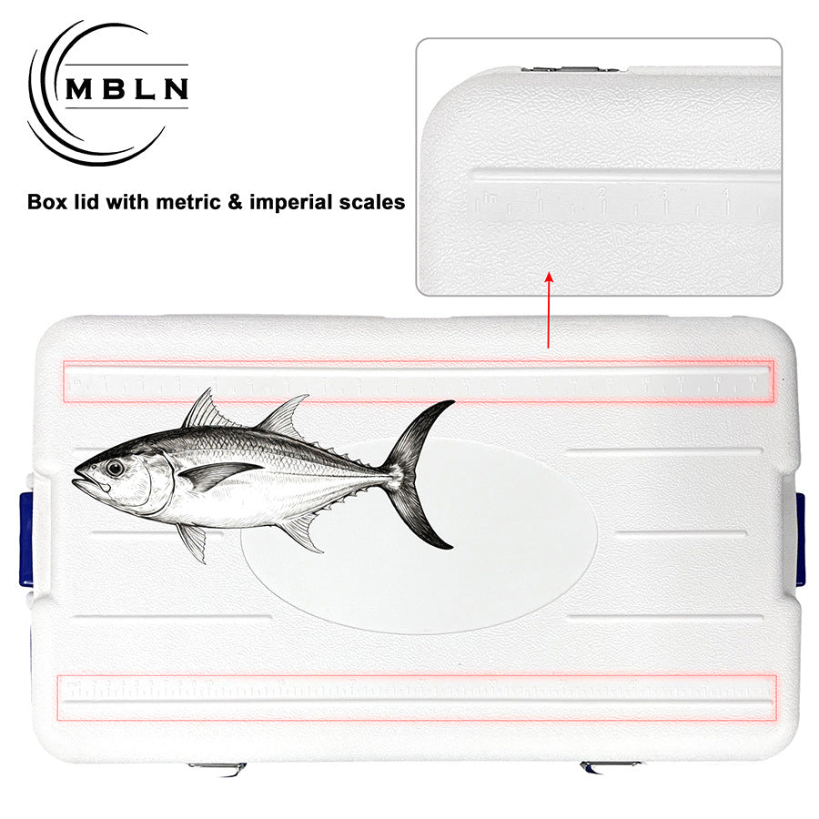 MBLN 90L Large Capacity Fishing Cooler Box with Seat