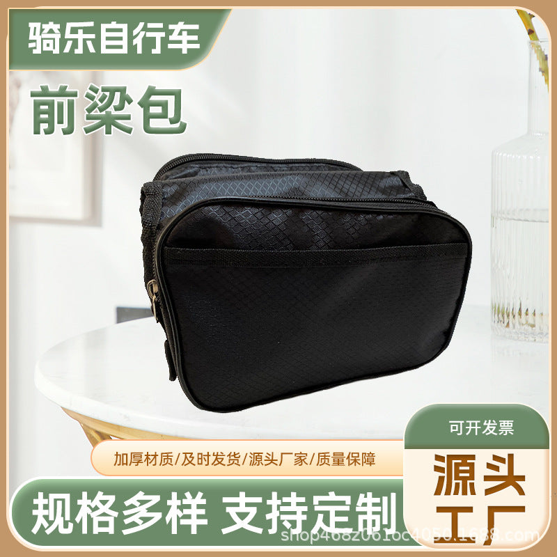 Bicycle Front Frame Bag, Waterproof Mountain Bike Top Tube Bag, Large Capacity Cycling Pouch for Phone
