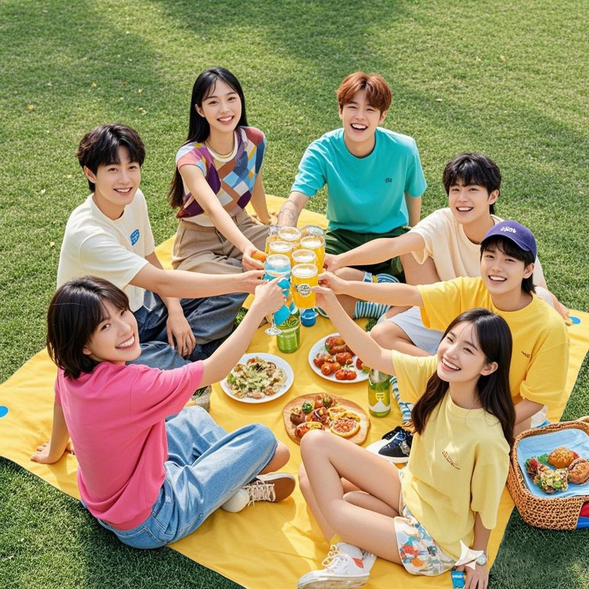 Disposable PEVA Picnic Mat & Tablecloth for Outdoor Camping & Parties