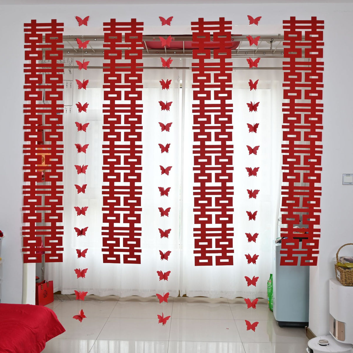 Wedding Double Happiness Character Wall Decor