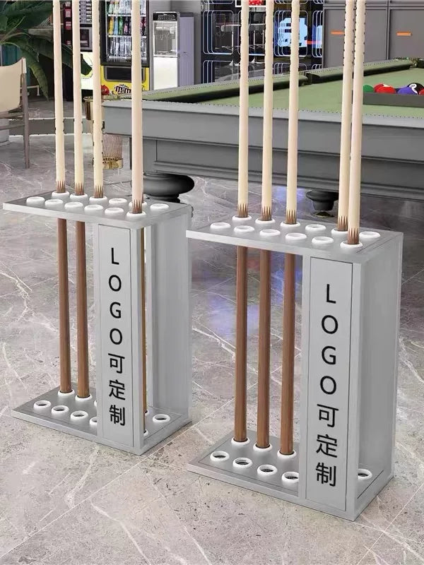 Premium 12-Hole Billiard Cue Rack Floor Stand for Club and Home Use