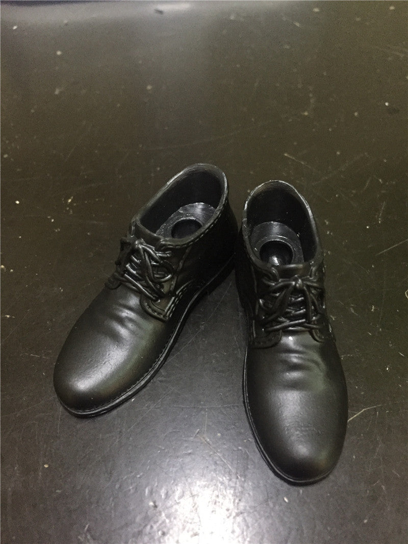 1/6 Scale Soldier Figure Plug-in Leather Shoes for Action Figures
