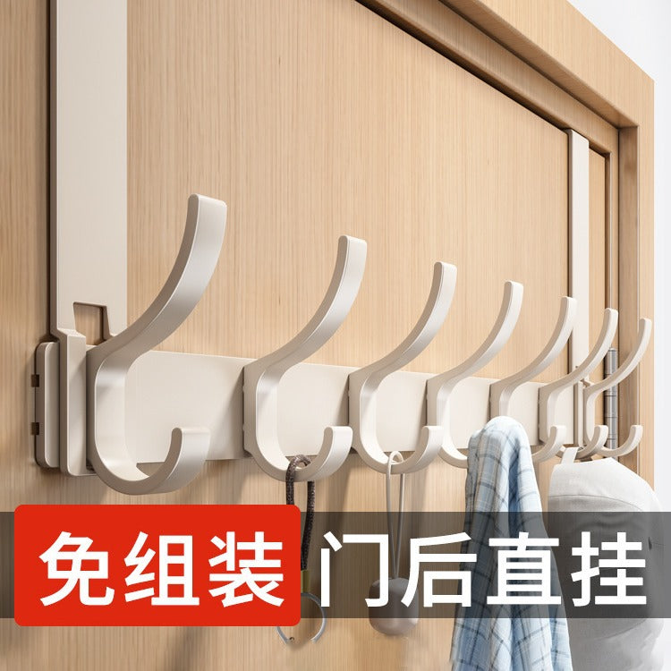 Over-the-Door Hook Rack for Clothes and Storage, No-Drill Installation