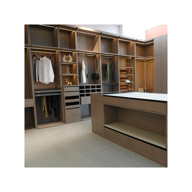 Luxury Open Wardrobe for Bedroom, Modern Minimalist Storage Closet, Whole House Furniture Design