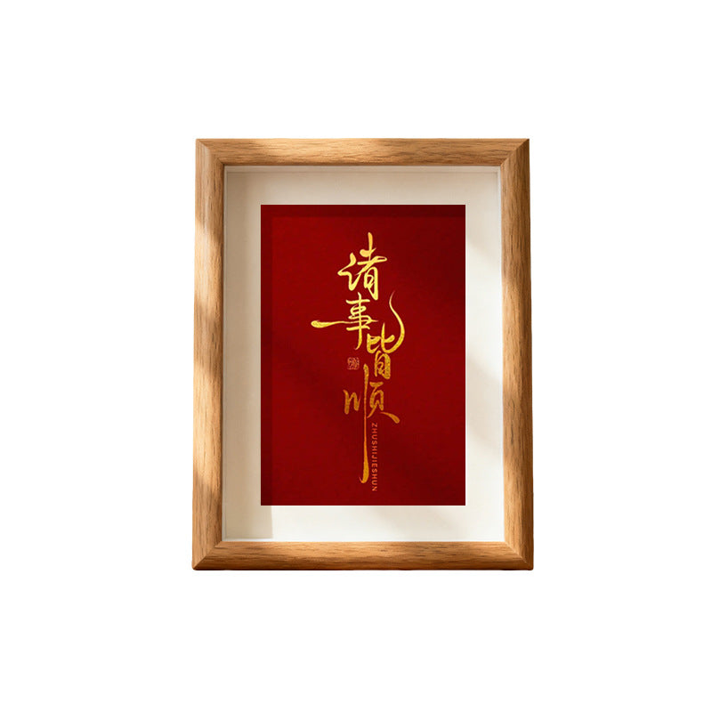 Wooden Photo Frame for Graduation, Family Photos, Wall or Tabletop Display, Free Photo Printing