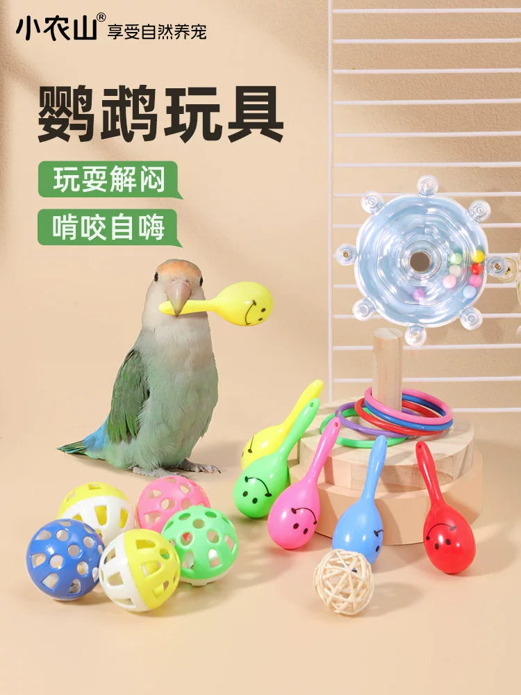 Parrot Chew Toys for Birds, Stress Relief and Teeth Grinding, Suitable for Cockatiels, Peonies, Tiger Skins, and Sun Parakeets