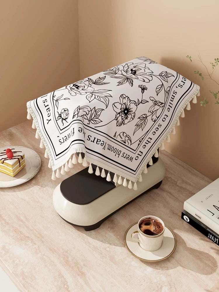 Coffee Maker Dust Cover, Air Fryer Blender Appliance Protector, Decorative Square Cloth for Home Kitchen