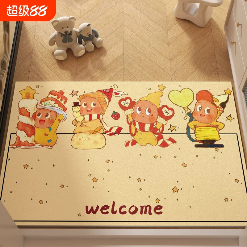 Diatomaceous Earth Bath Mat Super Absorbent Non-Slip Quick Dry Bathroom Kitchen Floor Mat