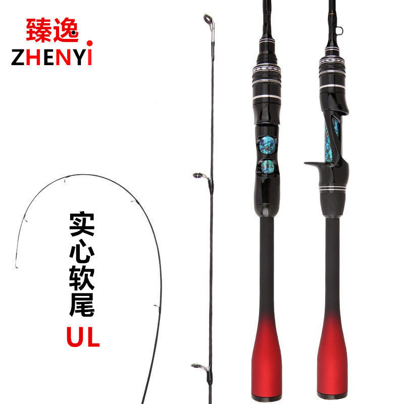 UL Ultralight Lure Fishing Rod for Micro Bait, Fast Action Solid Tip Spinning/Casting Rod