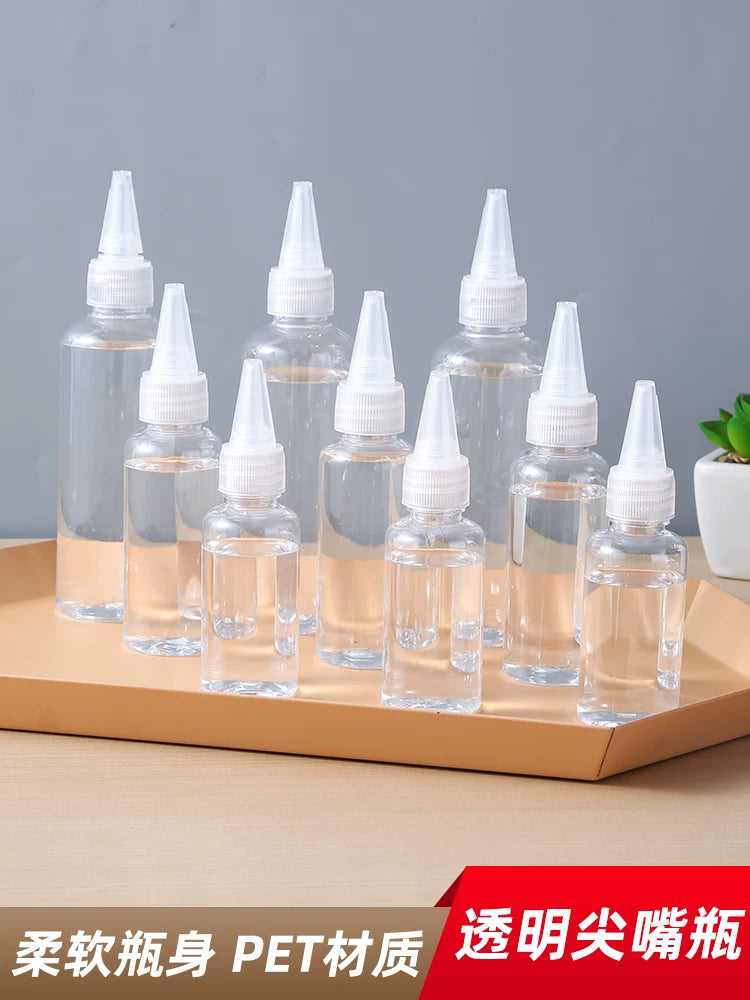Clear Squeeze Dropper Bottles with Precision Tip for Liquids, Glues, and Paints