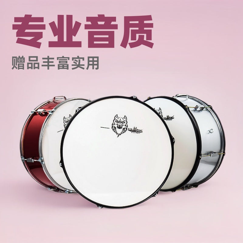 Professional Marching Snare Drum Set with Mallets and Strap for School Bands