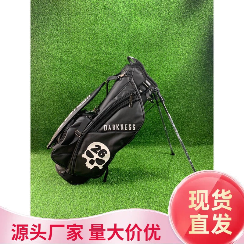 Men's Golf Stand Bag with Skull Design - Lightweight & Large Capacity