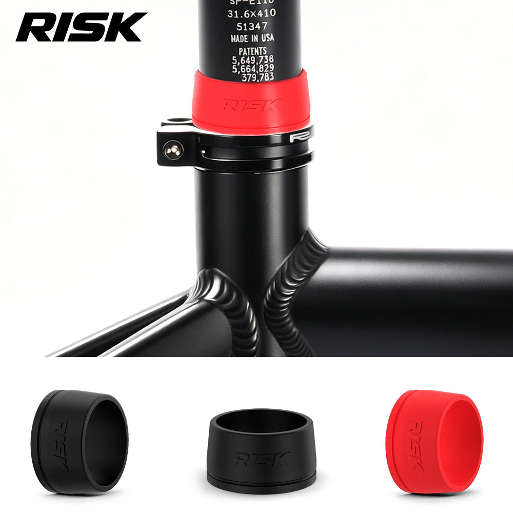 RISK Mountain Road Bike Seatpost Protective Cover Silicone Ring for 30.4/30.8/31.6mm Seatposts