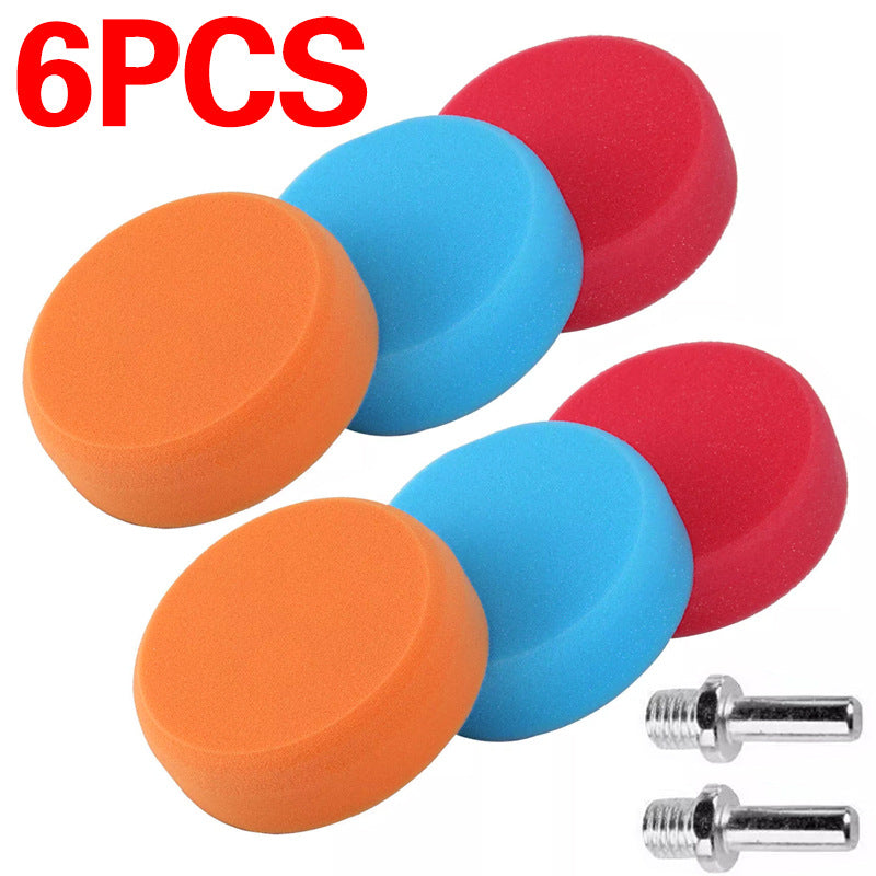 6-inch M14 Car Polishing and Buffing Sponge Pad Kit