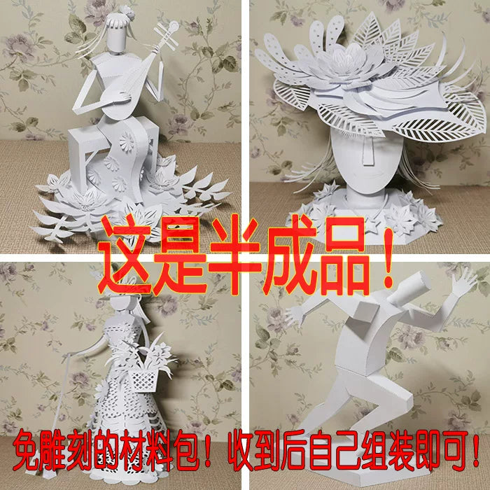 3D Peking Opera Character Paper Sculpture DIY Kit