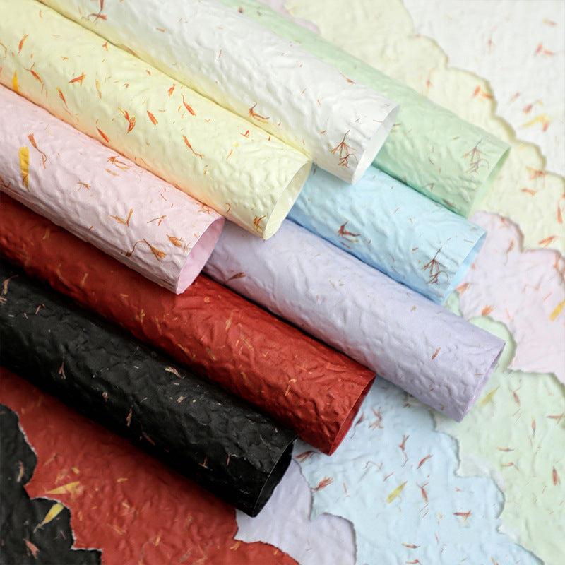 Tearable Petal Texture Flower Wrapping Paper for DIY Bouquets and Gifts