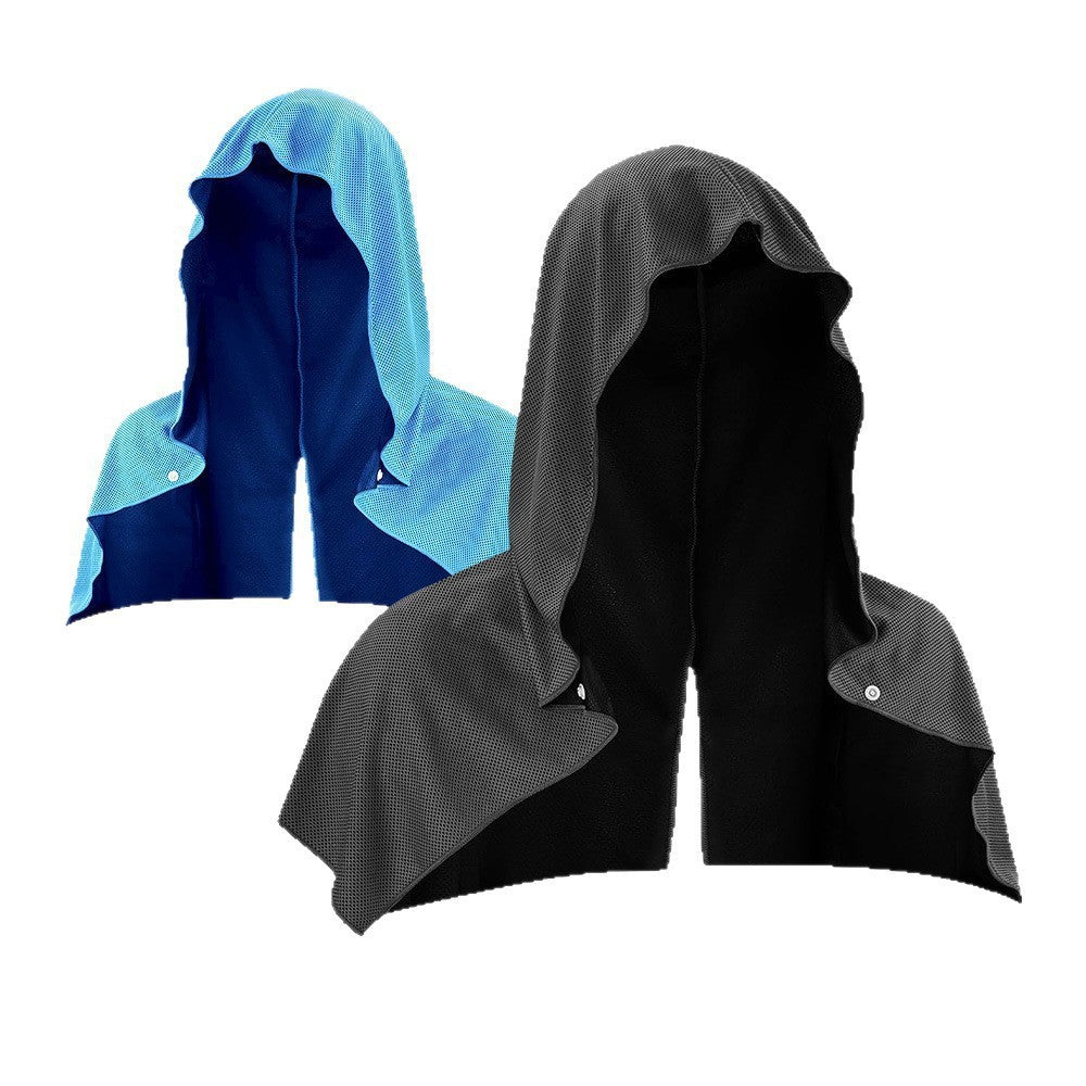 Hooded Cooling Sports Towel for Outdoor Fitness, Sun Protection, Quick-Dry & Breathable