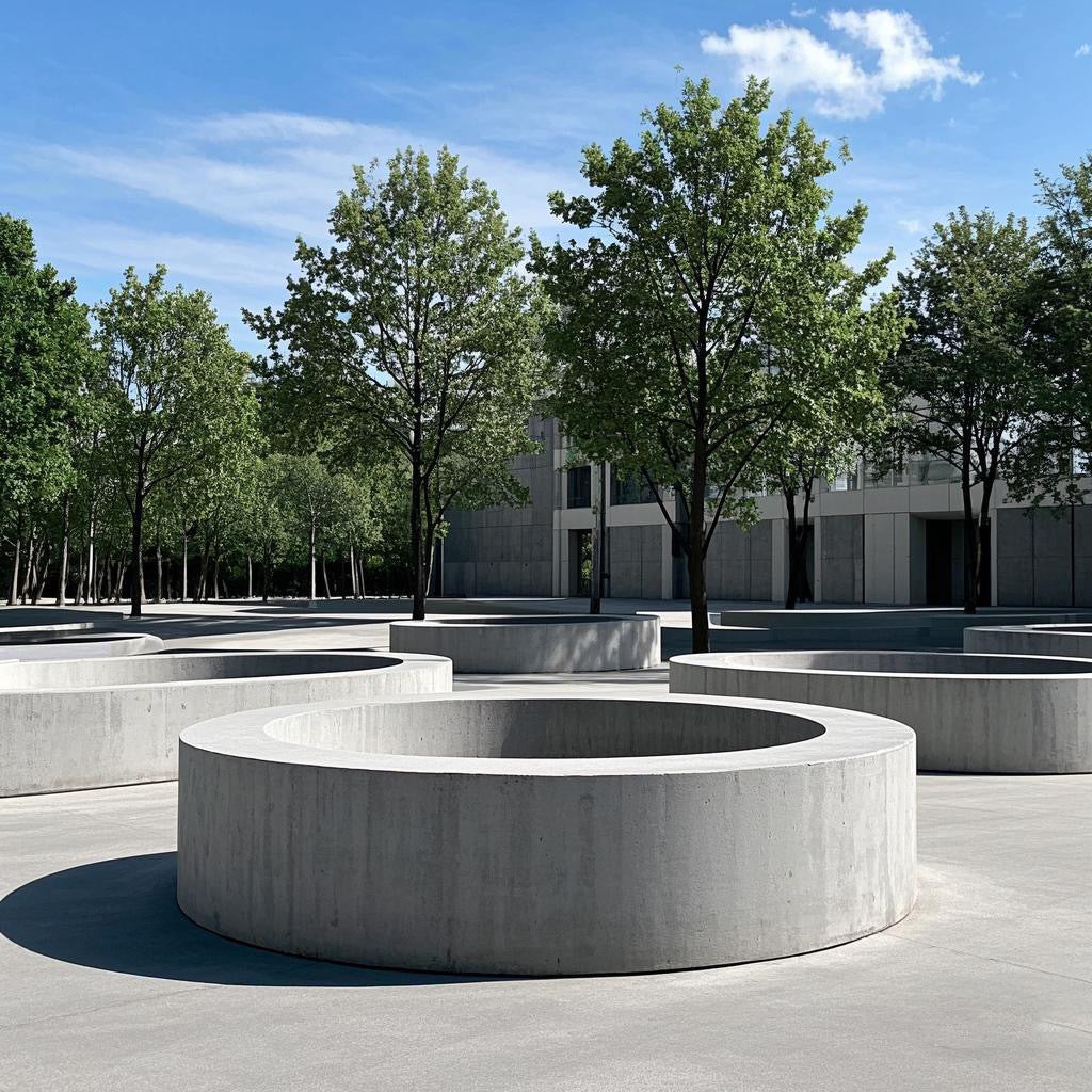 UHPC Concrete Planter Bench for Outdoor Seating and Tree Surrounds