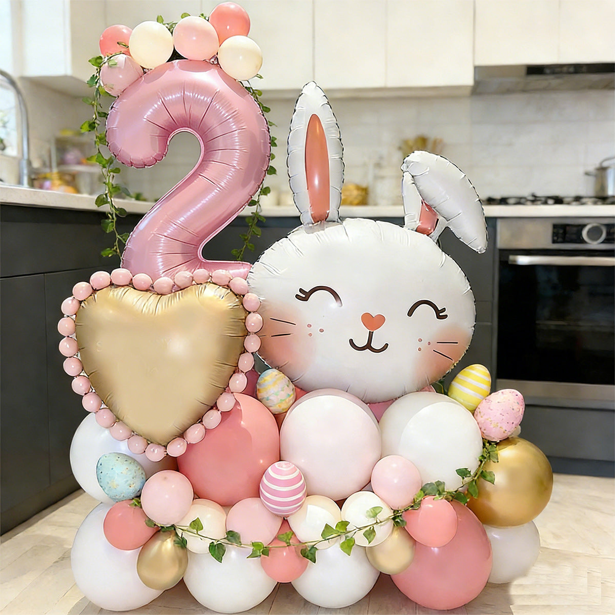 Easter Bunny Balloon Set for Birthday Party Decoration