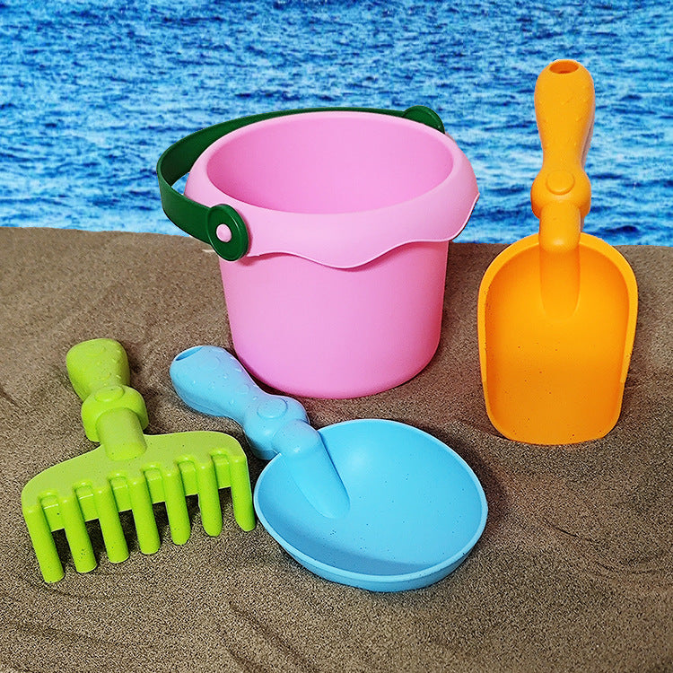 Kids' Beach Sand Toy Set with Shovel, Bucket, and Molds for Digging and Play