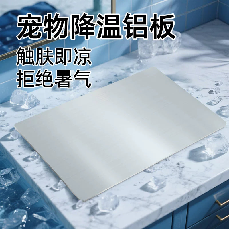 Pet Hamster Cooling Pad Aluminum Plate for Summer Heat Relief