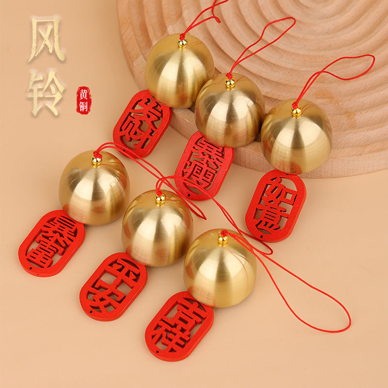 DIY Brass Bell with Mallet for Christmas, New Year, and Decorative Crafts