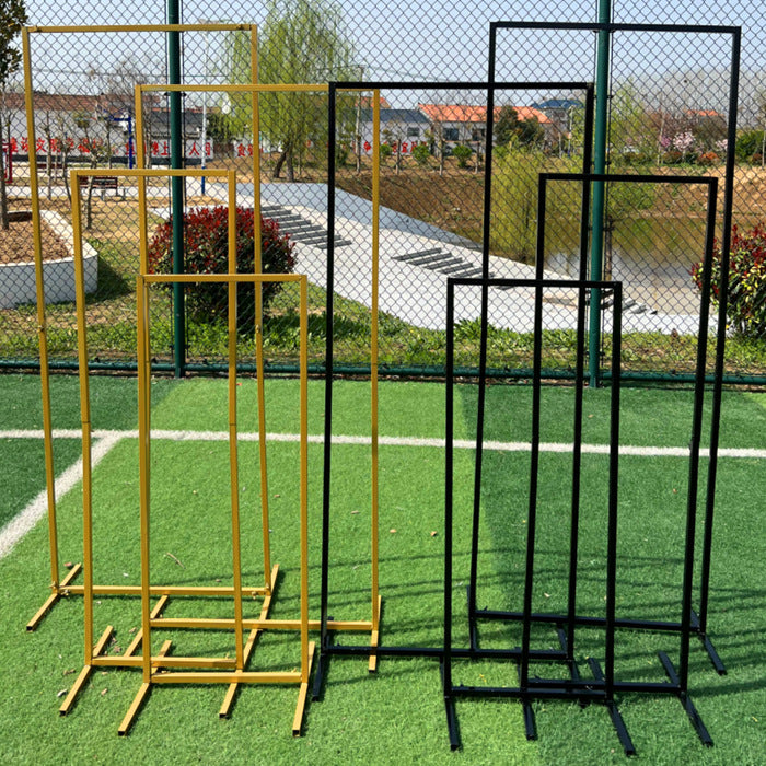 Adjustable Rectangular Iron Archway for Wedding Backdrop and Event Decor