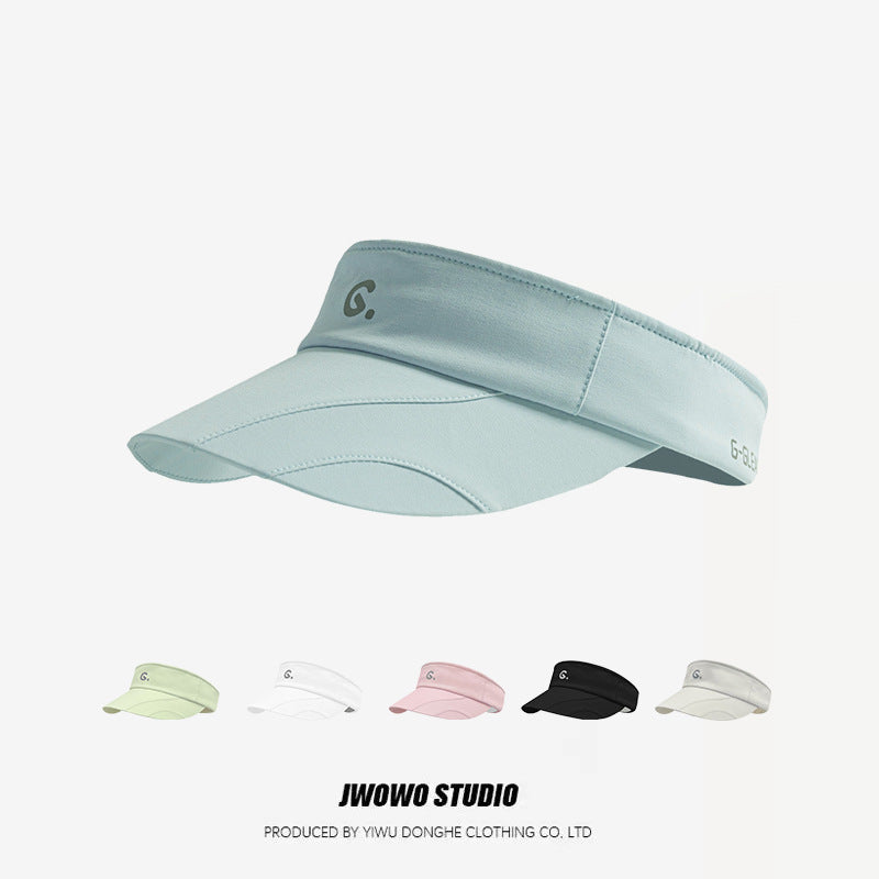 Summer Quick-Dry Sun Visor for Women, Lightweight Breathable Topless Hat for Outdoor Sports Running
