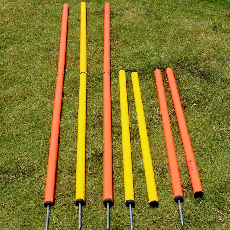 Portable Soccer Training Agility Poles Obstacle Markers for Basketball Drills