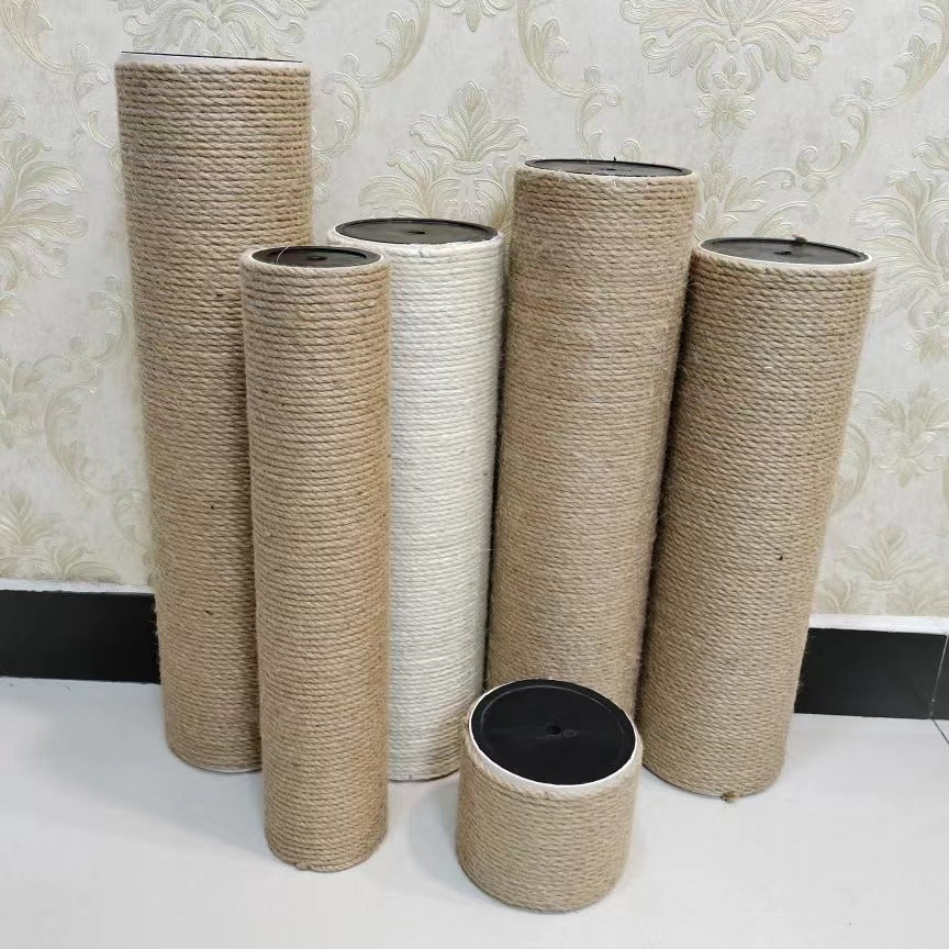 Cat Scratching Post Replacement Column Sisal Rope PVC Tube for DIY Cat Tree