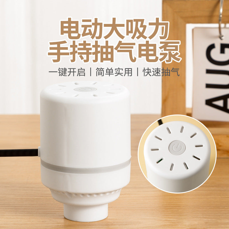 Electric Air Pump for Vacuum Storage Bags - Fast Inflation/Deflation for Space Saving