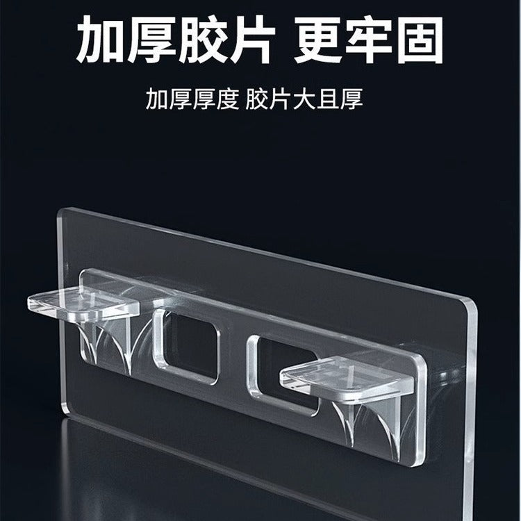 No-Drill Adhesive Shelf Support Pegs for Wardrobe and Cabinets, Heavy Duty Layered Partition Brackets