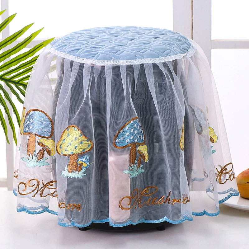 Embroidered Lace Appliance Dust Cover for Air Fryer & Soy Milk Maker