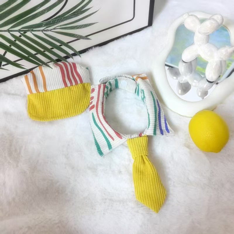 Pet Dog Cat Baseball Cap and Tie Set