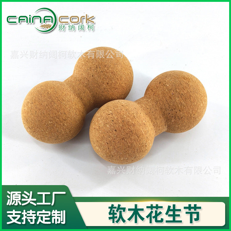 Cork Yoga Massage Ball Set for Muscle Relaxation and Fascia Release
