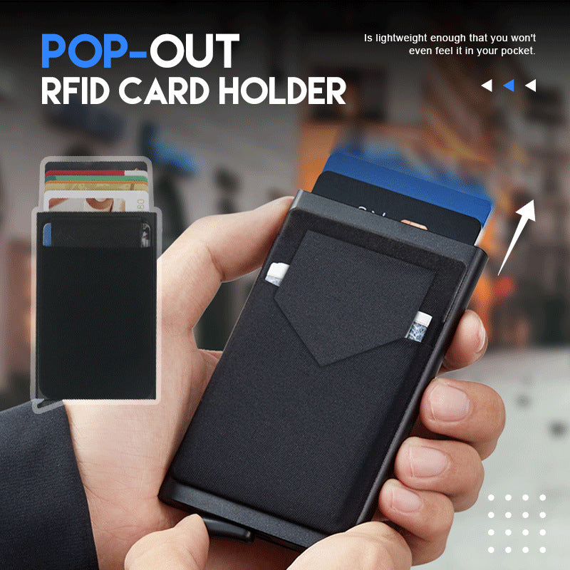RFID Blocking Metal Credit Card Holder Wallet for Men
